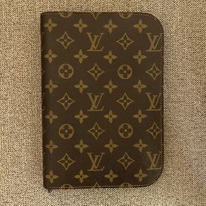 Louis Vuitton Vintage Monogram Zip Notebook / Planner